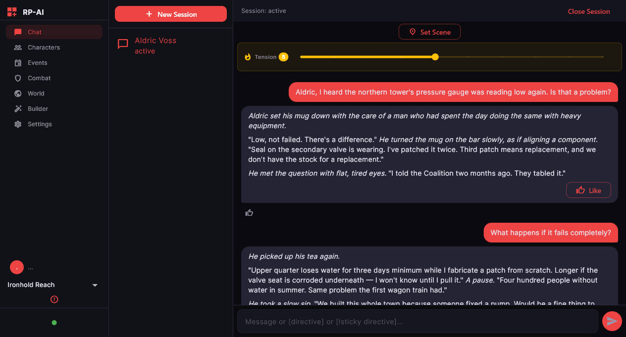Chat — a streamed